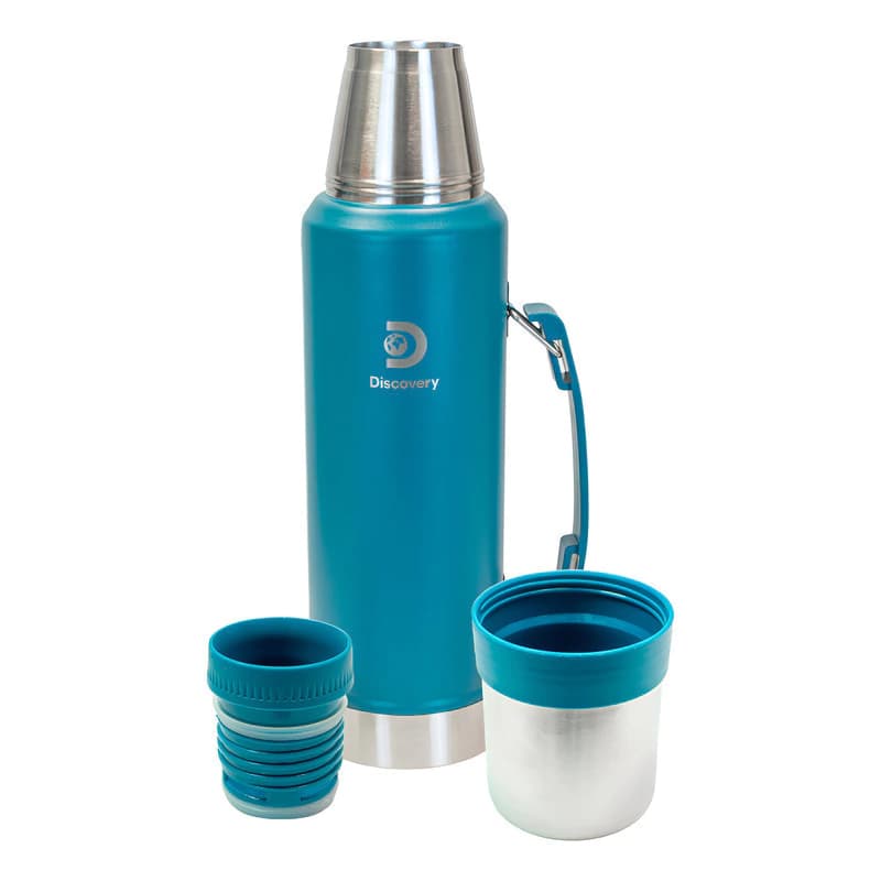 Termo Matero Discovery Adventure Acero Inoxidable 1.3 L – Calor por Horas — Azul midnights