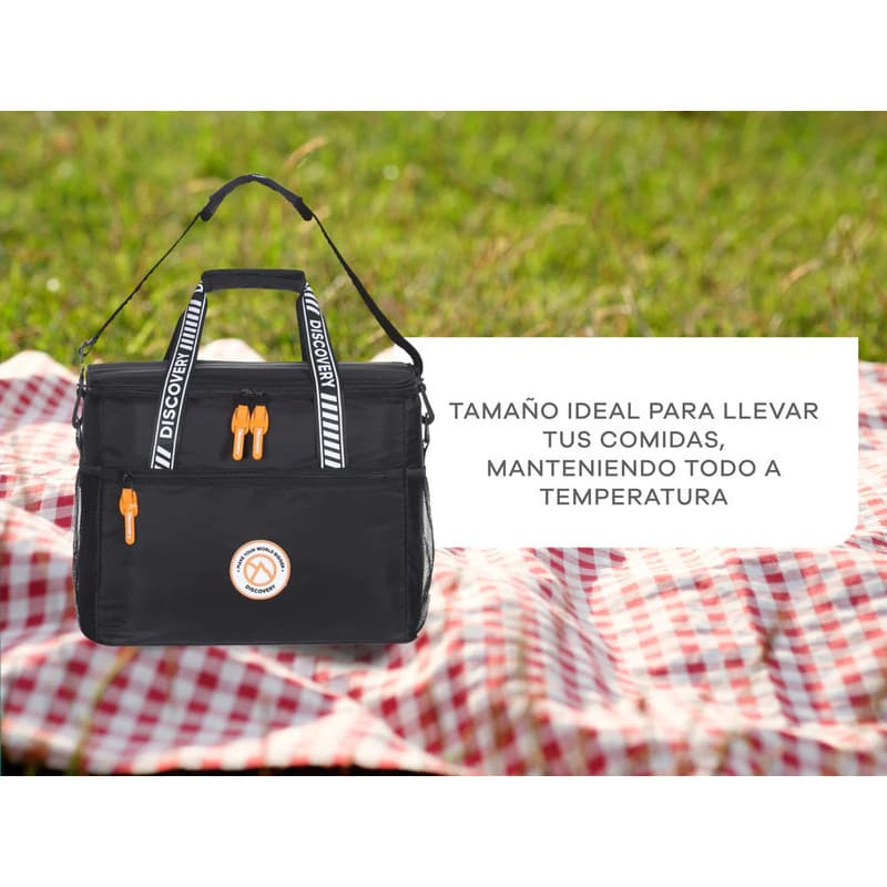 Conservadora Térmica Bolso Térmico 17lt Tamaño Grande Morral — Azul