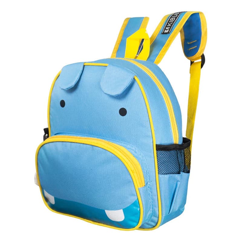 Mochilas Espalda Nena Para Jardin Escolar Niñas Liviana — Celeste / Hipopótamo
