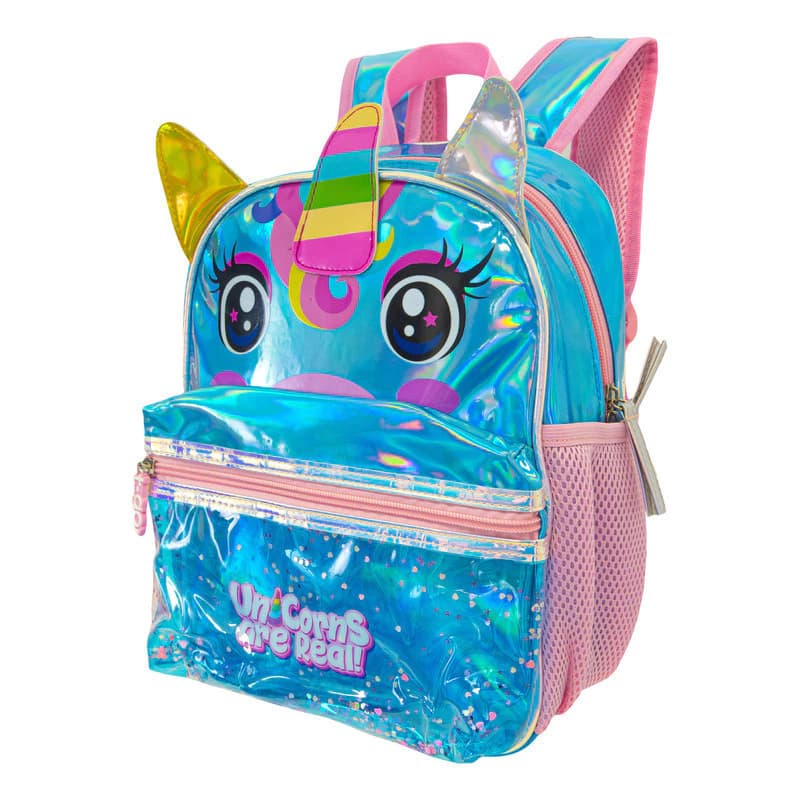 Mochila 7L Escolar Jardín | T-go — Celeste / Unicornio