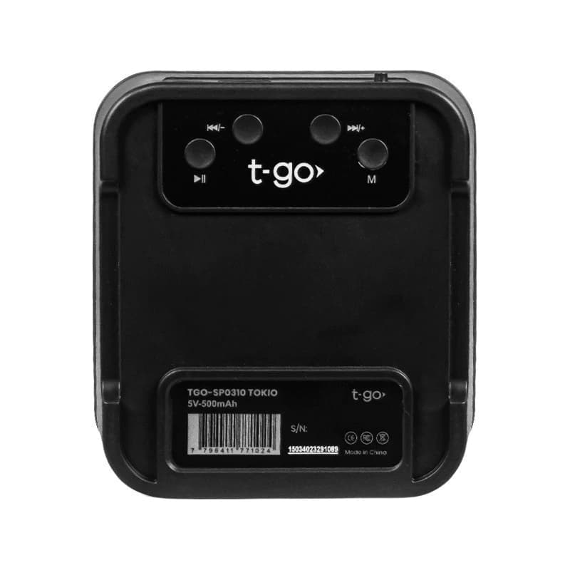 Parlante Bluetooth T-Go Tokio con Luces LED y Radio FM | Portátil