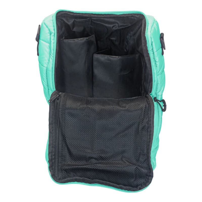 Bolso Matero Mochila Acolchada Trendy 3 Compartimentos Poliéster — Azul 16330