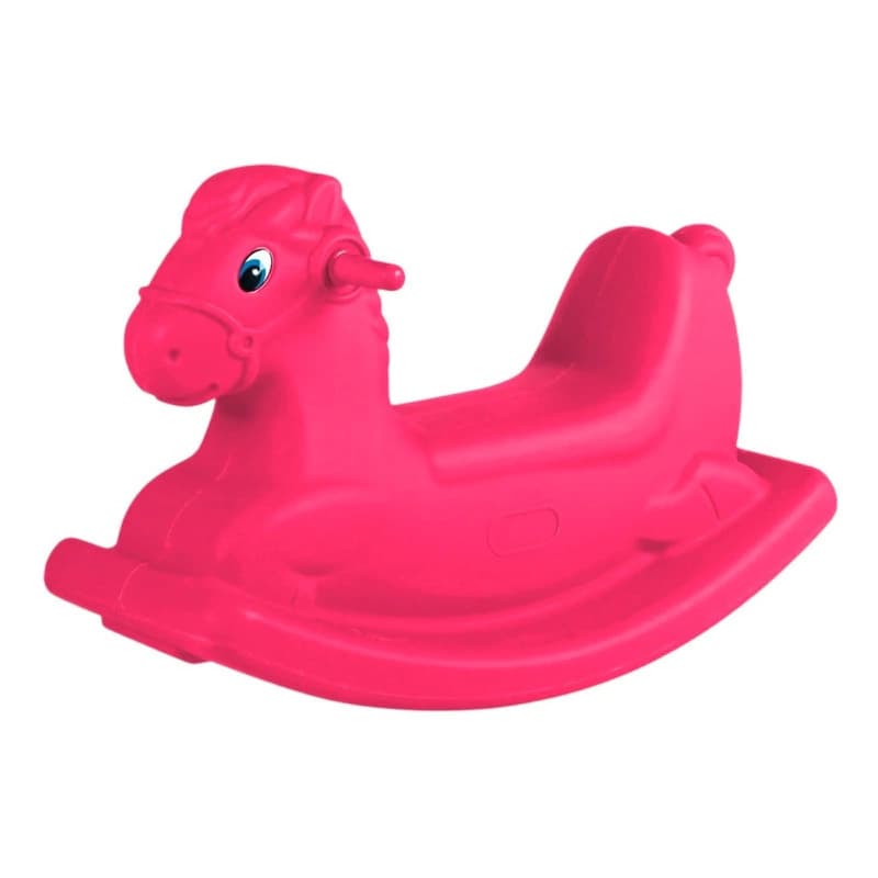 Juguete Caballito Mecedor Balancin Grande Resistente — Rosa