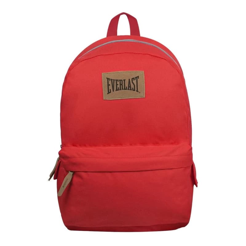 Mochila Urbana Everlast 45cm Poliéster Base Gamuzada Bolsillo Notebook 15.6" — Rojo / Gamuzada