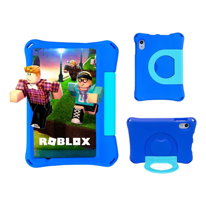 Tablet T-GO Kids 8" Android 14 con 4GB RAM, 64GB, Realidad Aumentada y Funda Antigolpes - Azul