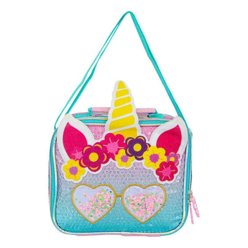 Kit Escolar T-Go 3 Piezas Unicornio | Mochila 16" + Lunchera Térmica + Cartuchera