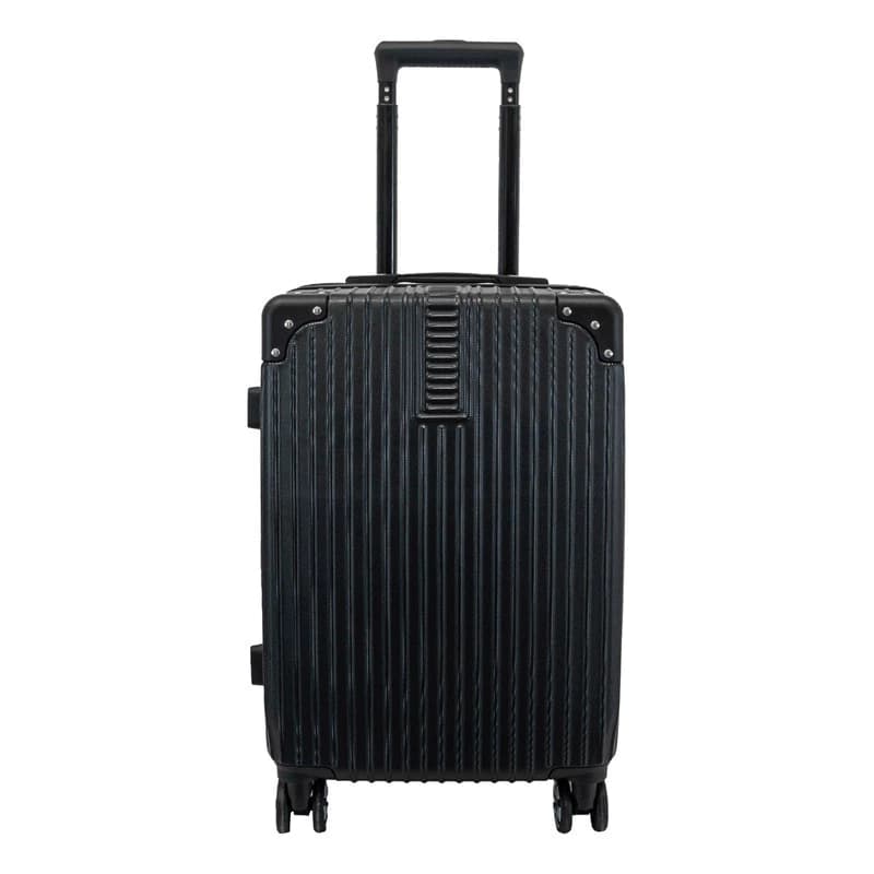 Valija Carry On Cabina Rígida ABS Bagcherry 20" con Candado y 4 Ruedas 360° — Negro