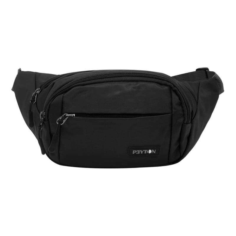 Riñonera Hombre Mujer Deportiva Urban Vintage Celular Diseño — Negro Modelo 51196