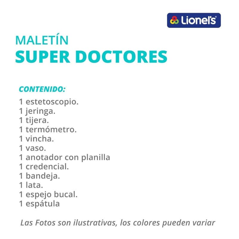 Valija Maletín De Juguete Doctor Doctora Con Accesorios — Azul