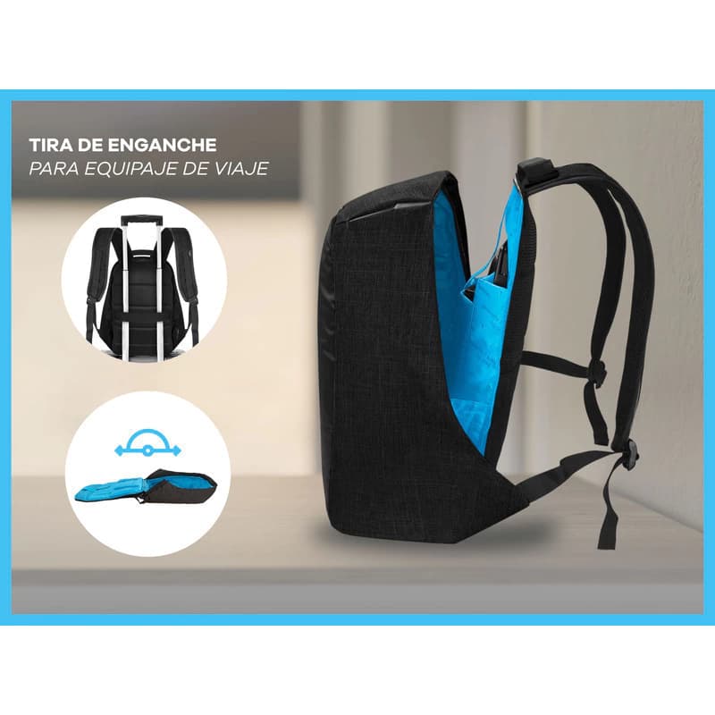 Mochila Porta Notebook Laptop Acolchada Reforzada Gran Capacidad Ejecutiva Urbana Gym Deportiva Unisex Hombre Mujer