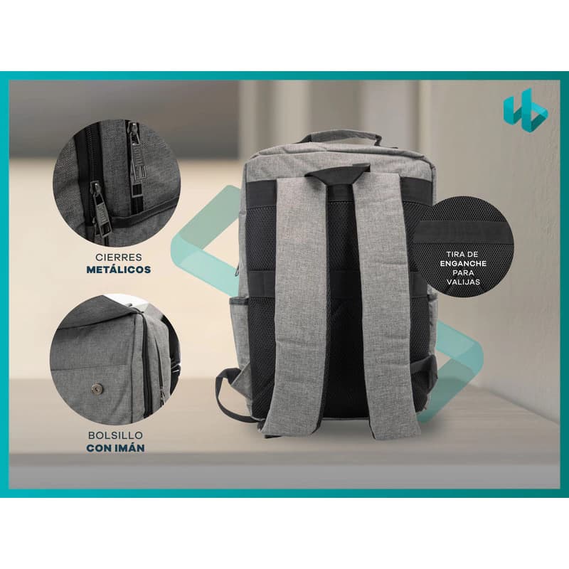 Mochila Everlast Ejecutivo Porta Notebook 15.6" Reforzada Urbana