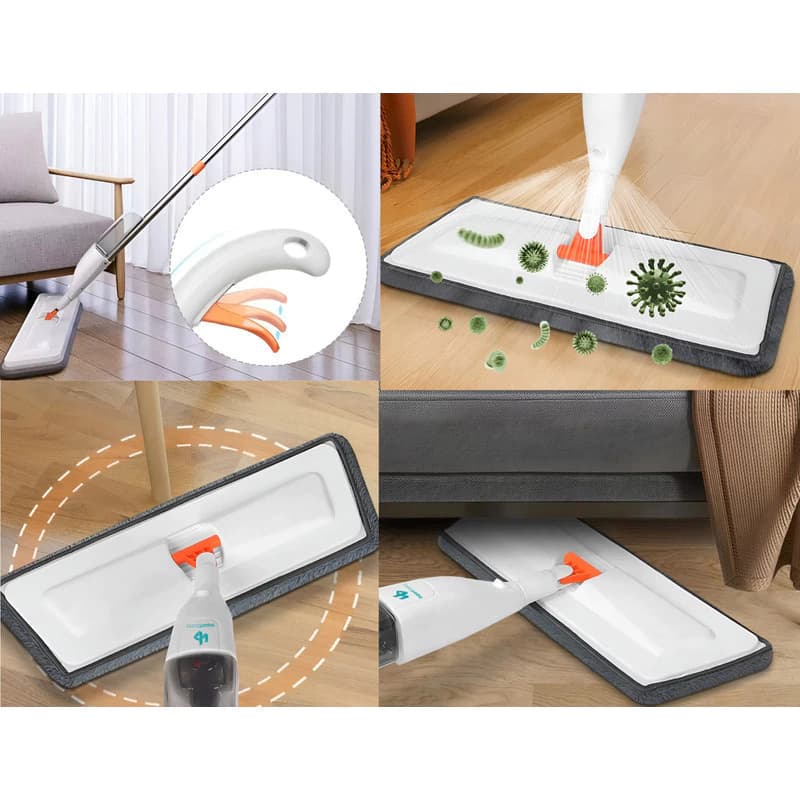 Repuesto Mopa Plana Microfibra x4 Unidades | Compatible Spray Mop 35x13 cm