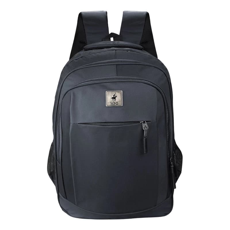 Mochila Porta Notebook 15.6" Wellington Polo Club Urbana Nylon 45cm 20L — Gris 15696 / Liso