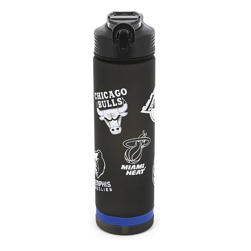 Botella Deportiva NBA 850ml Antiderrame Libre de BPA con Asa y Pico Rebatible