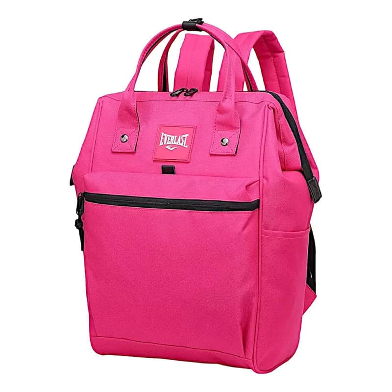Mochila Urbana Everlast Nylon 18L Fucsia Reforzada con Antirrobo
