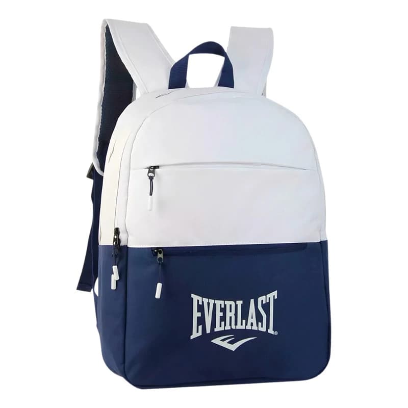 Mochila Urbana Everlast 25L Unisex con Porta Notebook hasta 15.6" — Blanco/Azul / Liso