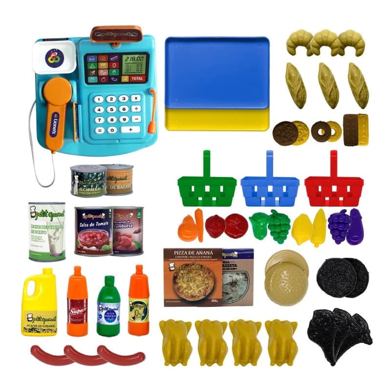 Supermercado Infantil + Caja Registradora con Sonido Lionel's — Juego Simbólico