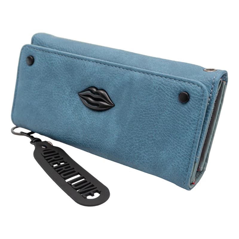 Billetera Fichero de Mujer Oreiro Love | Cuero Sintético con Monedero — Camel 27876 / Liso brillante
