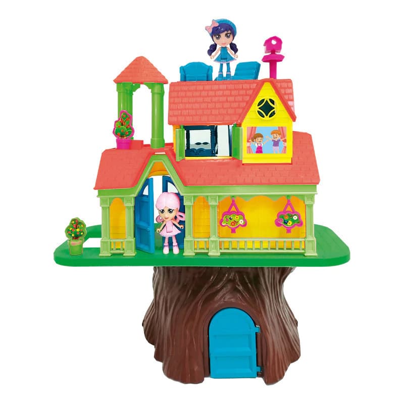 Casa de Muñecas del Árbol Xplast con Muebles y Accesorios — Juego Creativo para Niñas