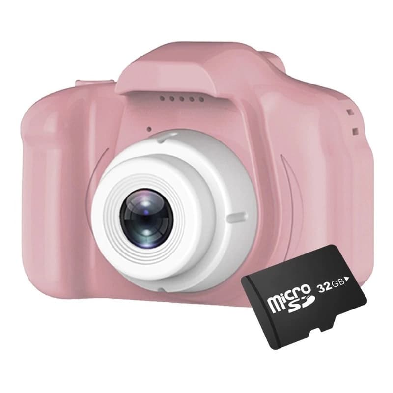 Cámara Infantil T-Go WC526L 12MP 720p 32GB Pantalla 2" Rosa