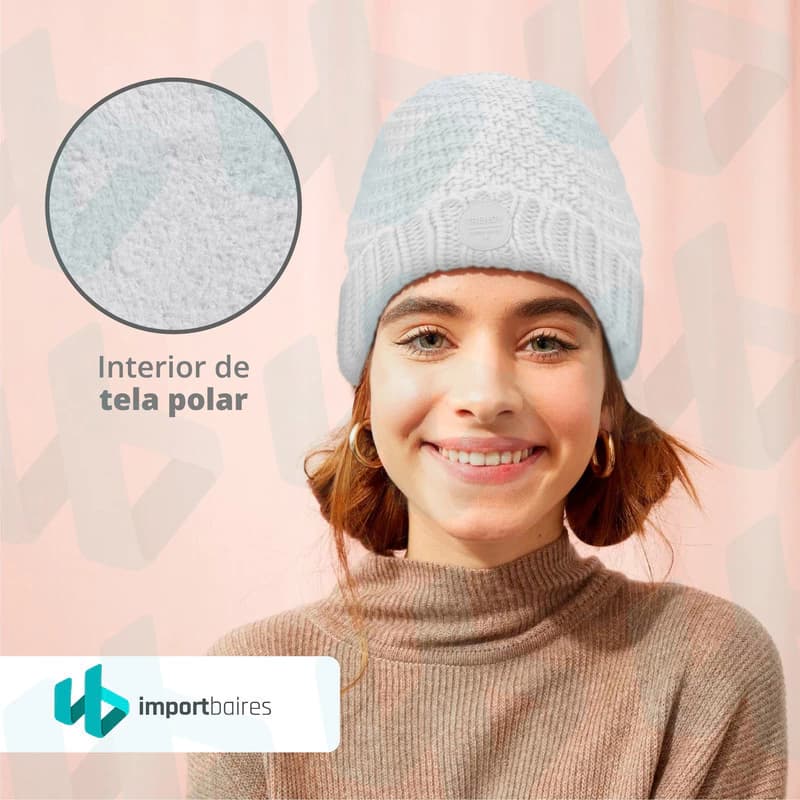 Gorro Invernal Con Pompón Calidad Premium Polar Interno