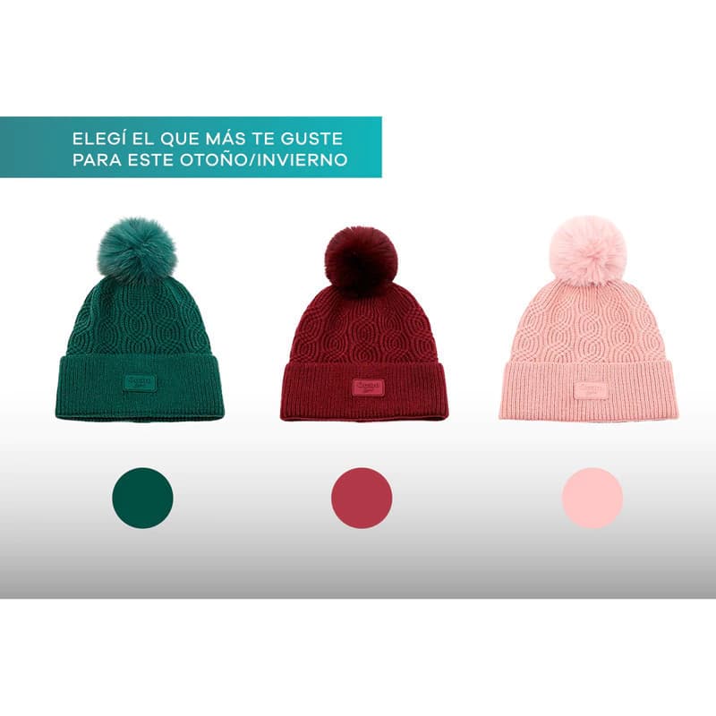 Gorro Tejido | Oreiro Love — Rosa / Tejido / M