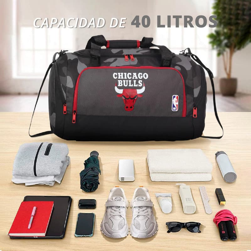 Bolsos Deportivos Nba Hombre Mujer Entrenamiento Gym Viajes
