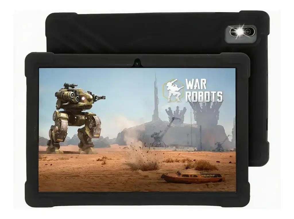 Tablet T-GO 10" Android 14 Case Metal + Funda Silicona y Accesorios | OUTLET — Gris Oscuro