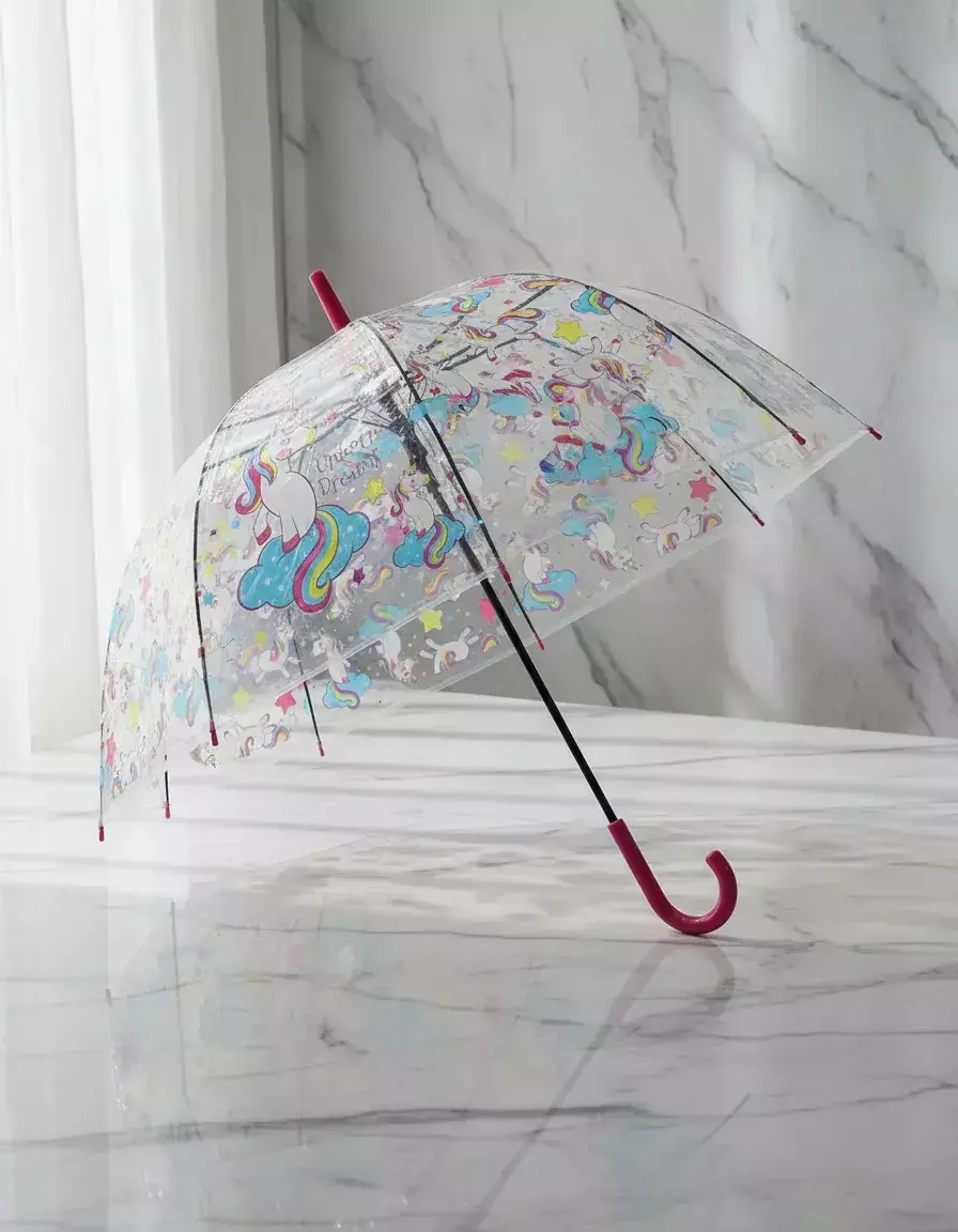 Paraguas Infantil | Apertura Automática y Protección UV | Trendy — Fucsia