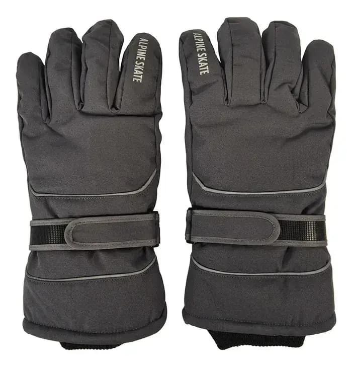Guantes Nieve Ski Premium | Impermeables | Alpine Skate — Gris