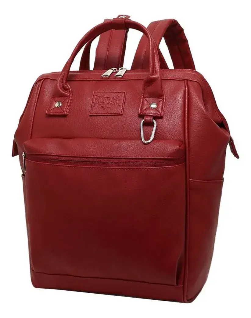 Mochila Everlast Urbana Mujer Eco Cuero | Boca de Pez — Bordo