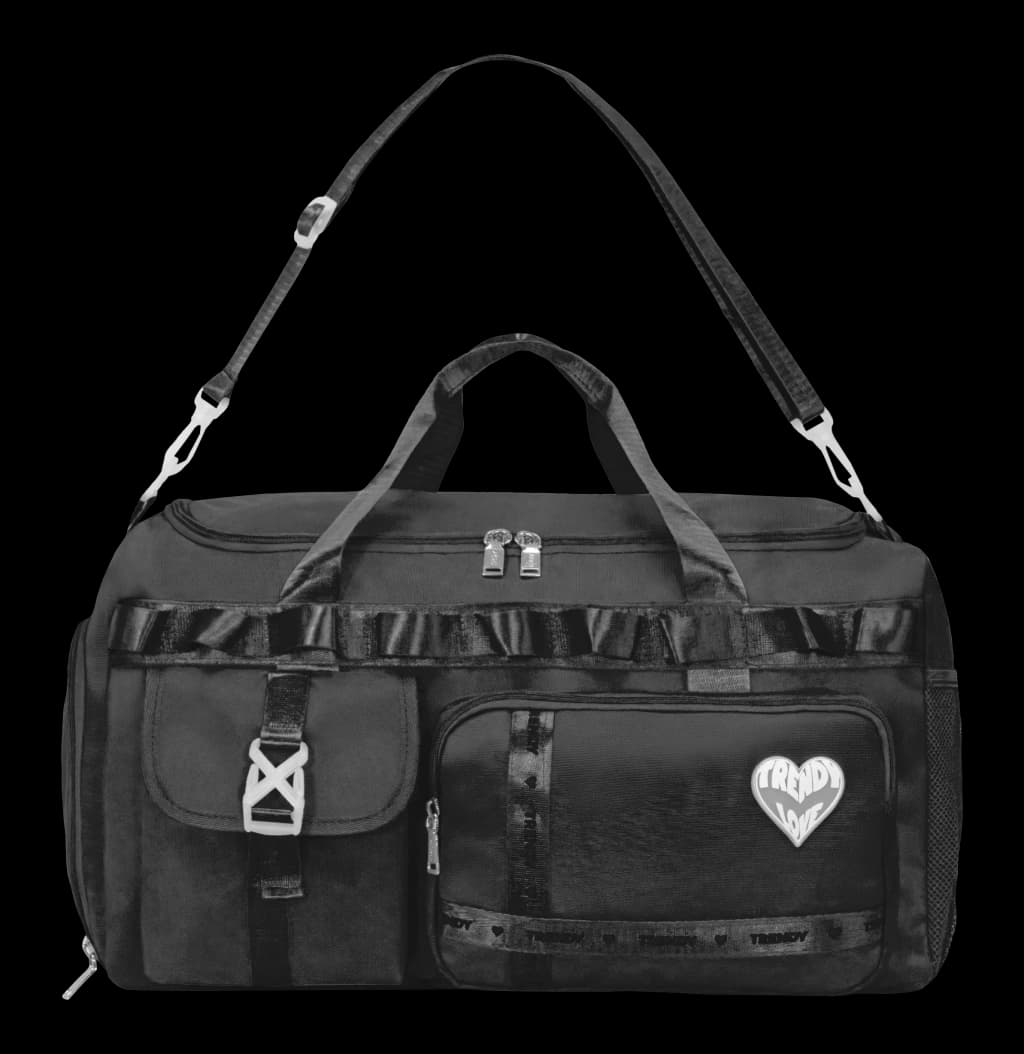 Bolso Deportivo y de Viaje | Faja Carry-On | Trendy — Negro