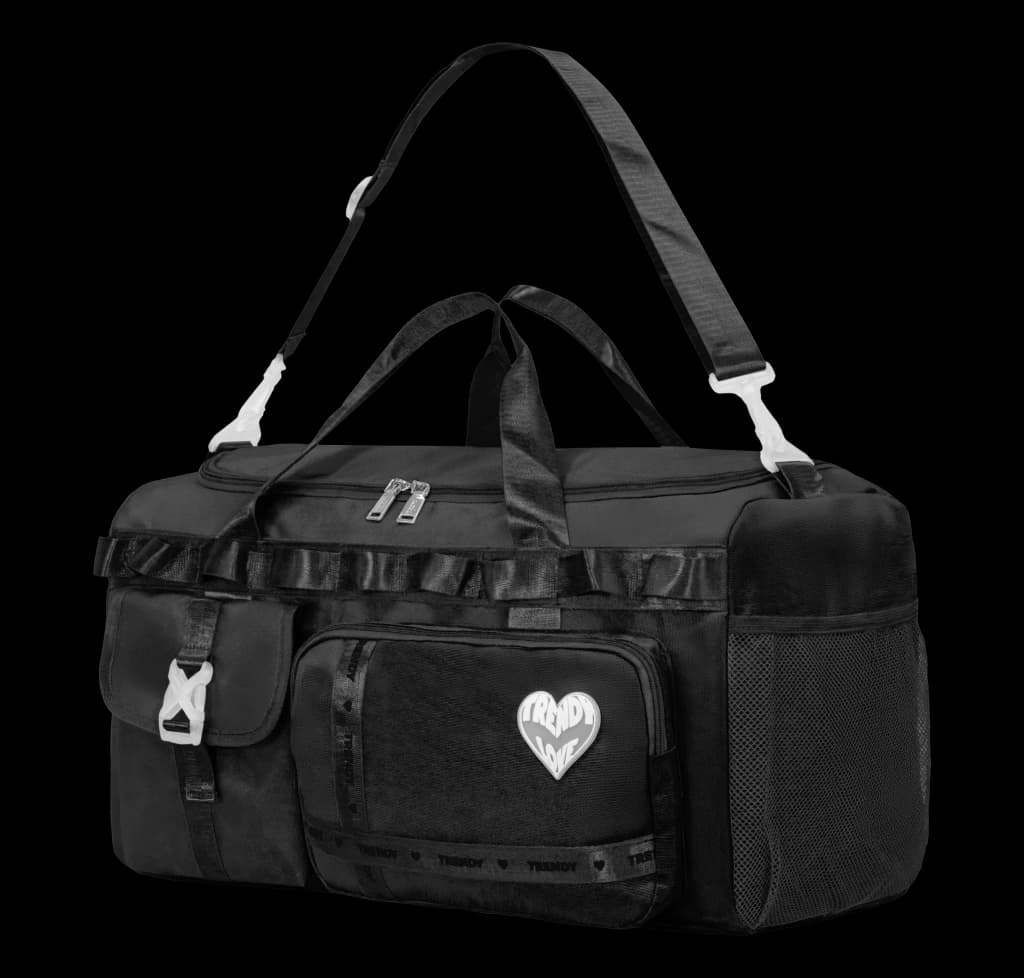 Bolso Deportivo y de Viaje | Faja Carry-On | Trendy — Negro