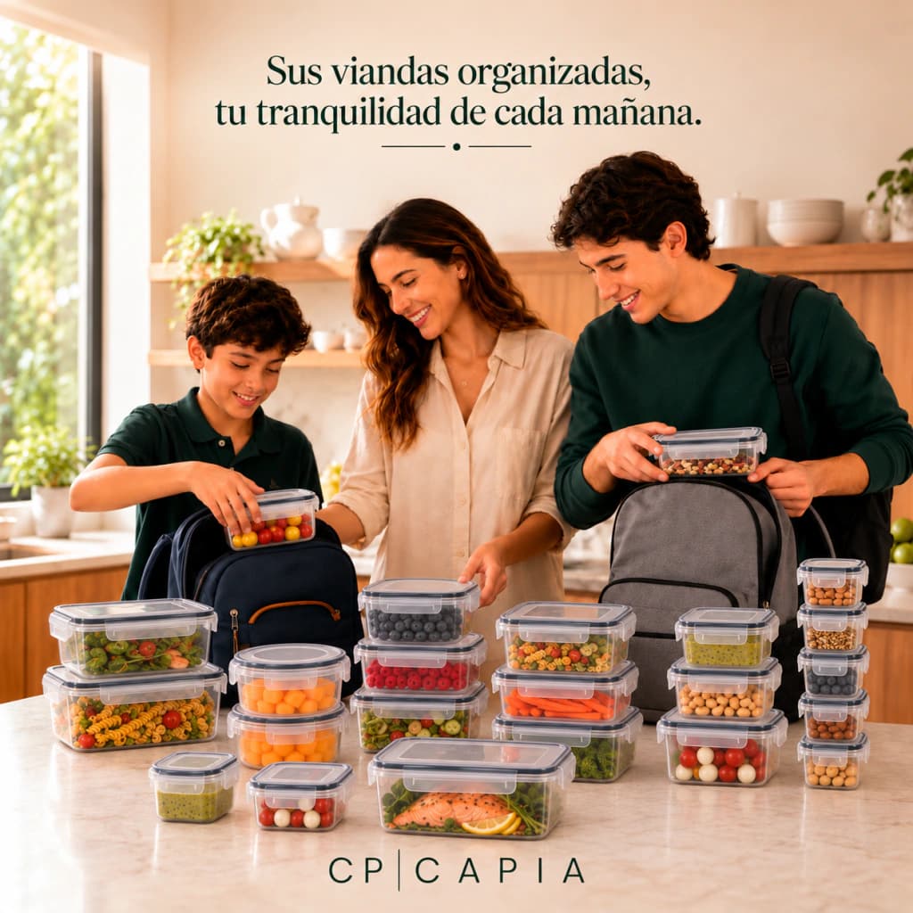 Set x24 Tápers Herméticos Capia BPA Free + Etiquetas y Marcador