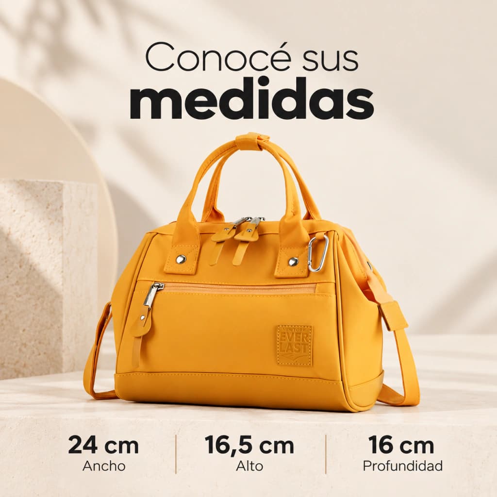 Morral Boca de Pez Everlast ecocuero PU – Cartera mujer cruzada urbana