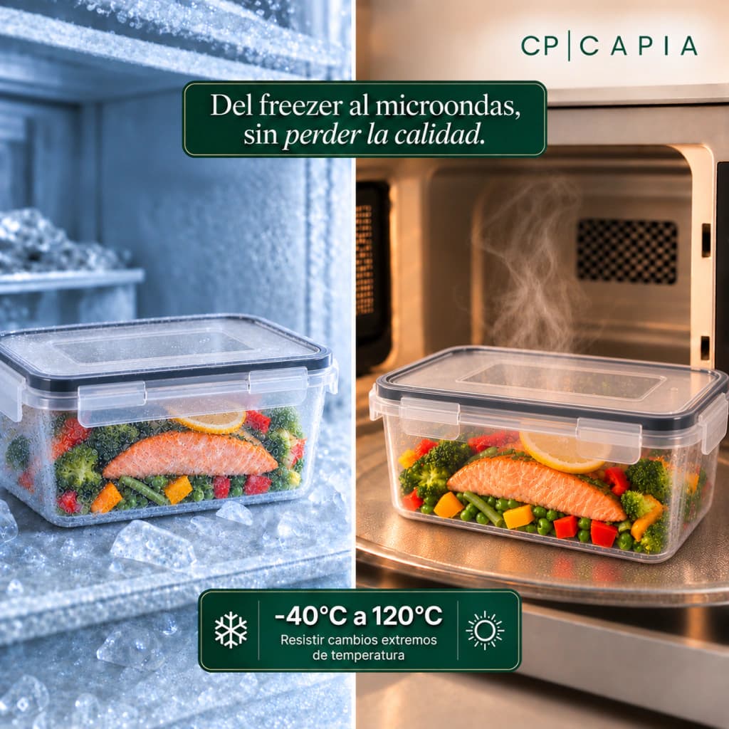 Set x34 Contenedores Herméticos Capia Línea Orquídea BPA Free