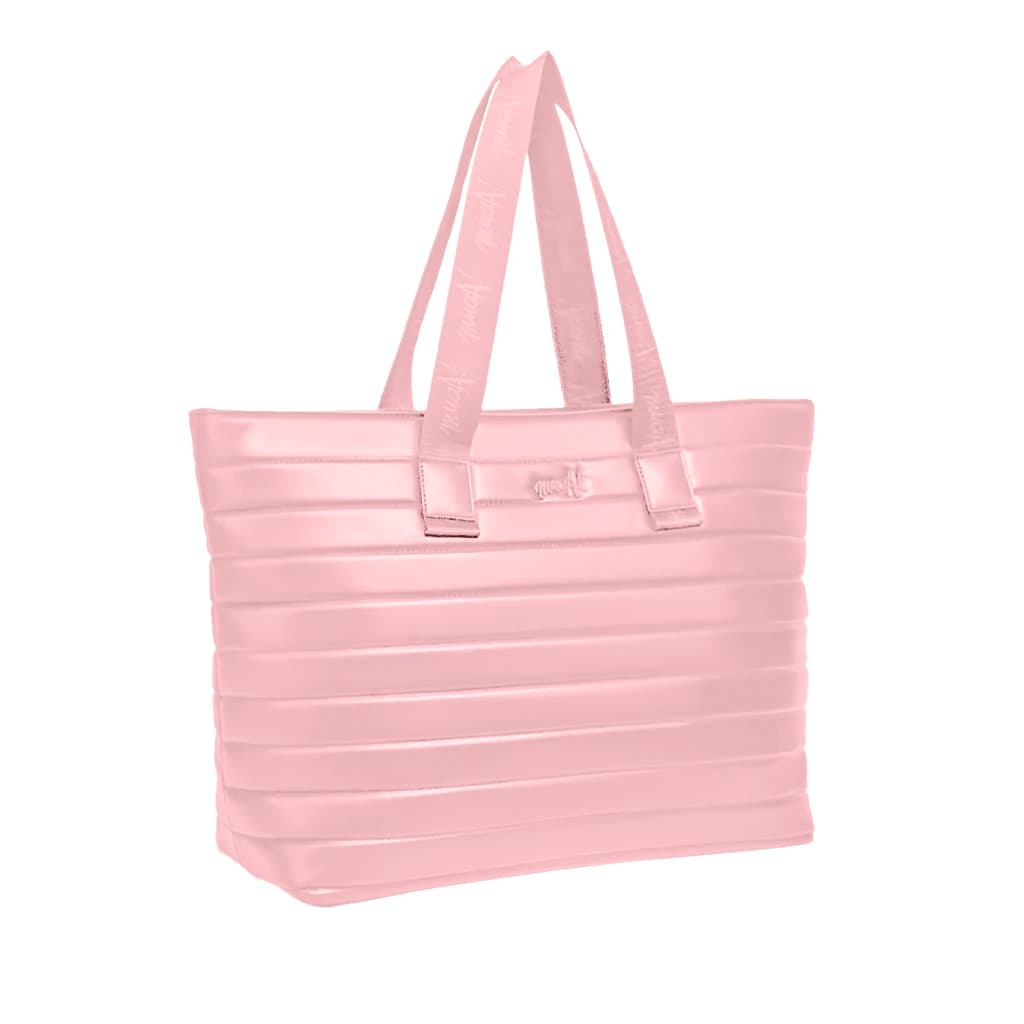 Tote Bag Cuero Matelasseado PU | Muaa — Rosa