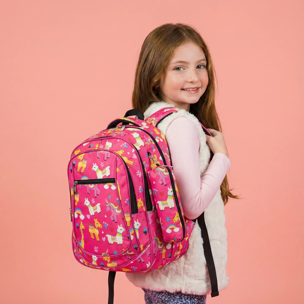 Mochila Escolar T-go Eb44 25l | Color Rosa Estampado