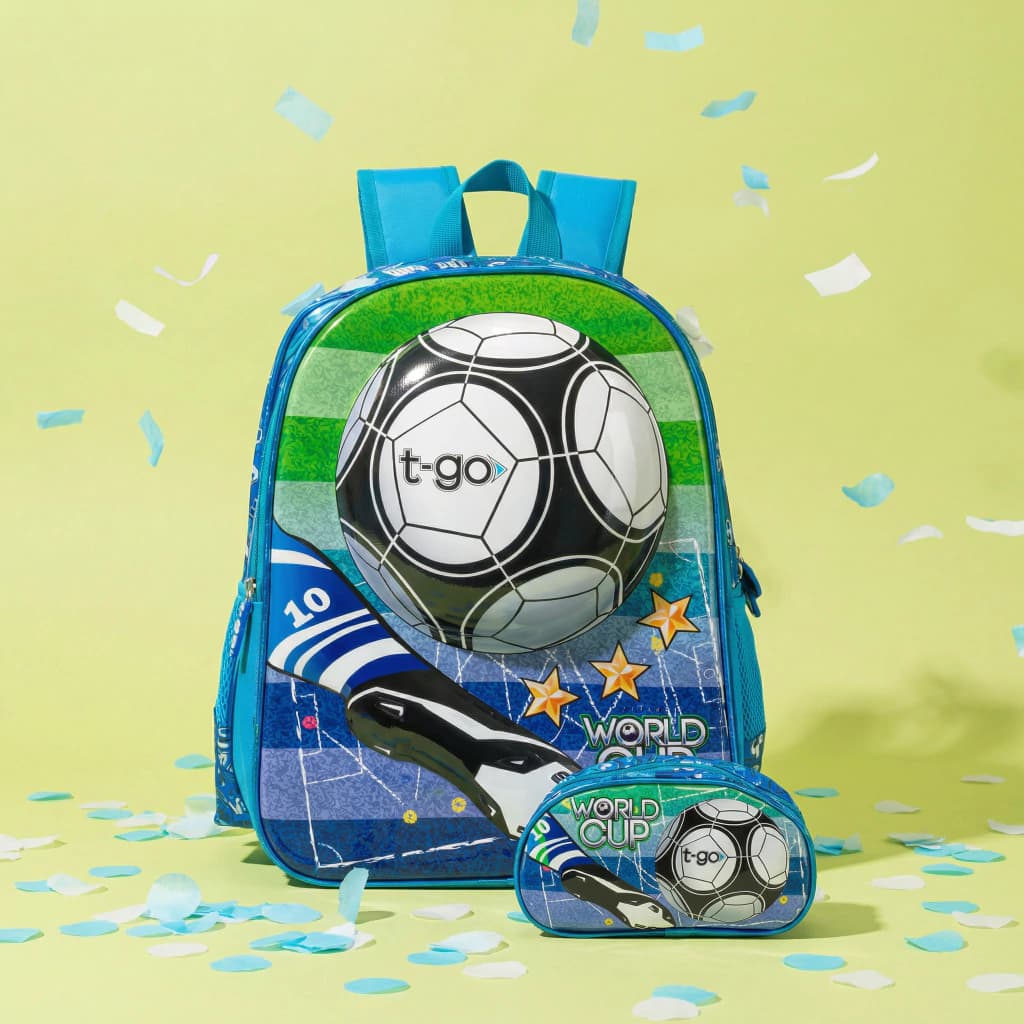 Kit Escolar | Mochila Pelota 3D + Cartuchera