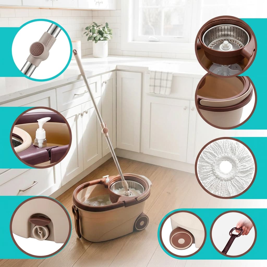 Mopa Centrífuga 360° Premium | Simple Home — Beige
