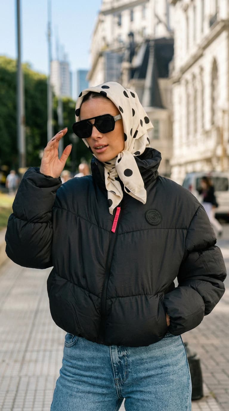 Campera Puffer | Oreiro Love — Negro / Lisa / L