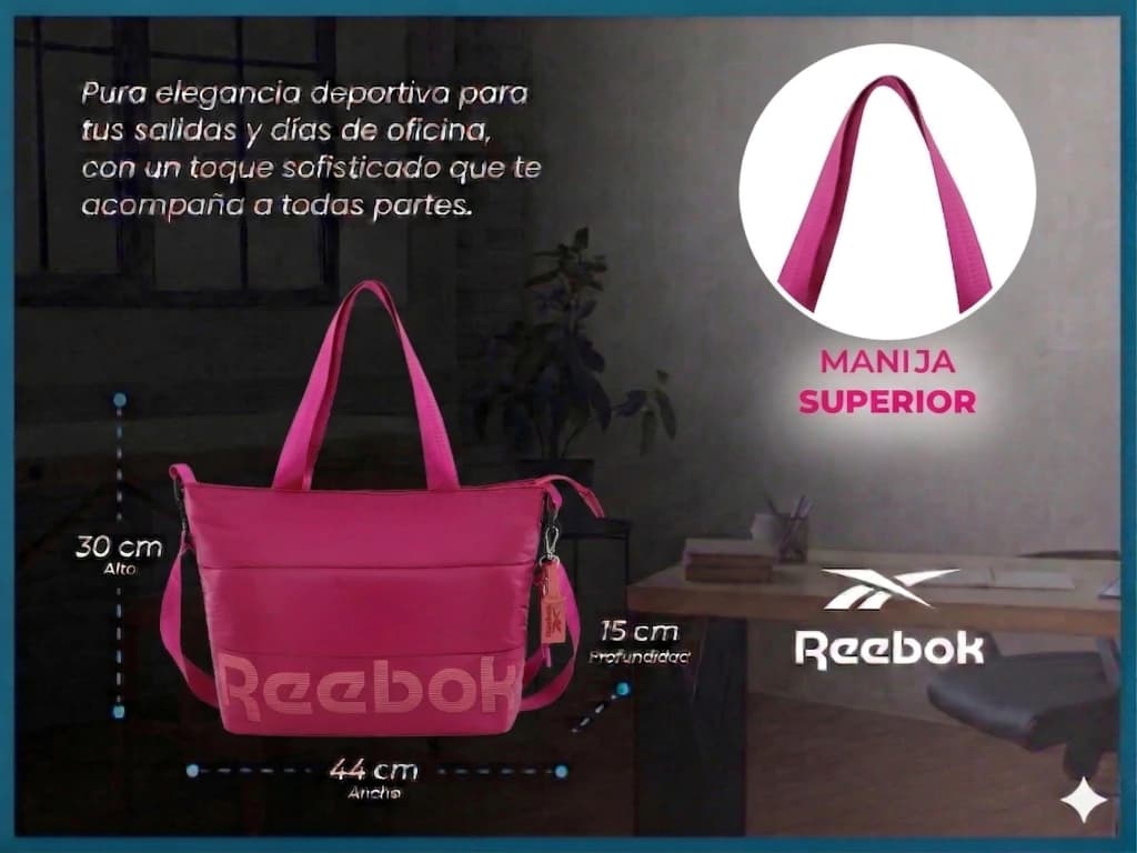 Cartera Bandolera Puffer con Llavero | Reebok — Negro