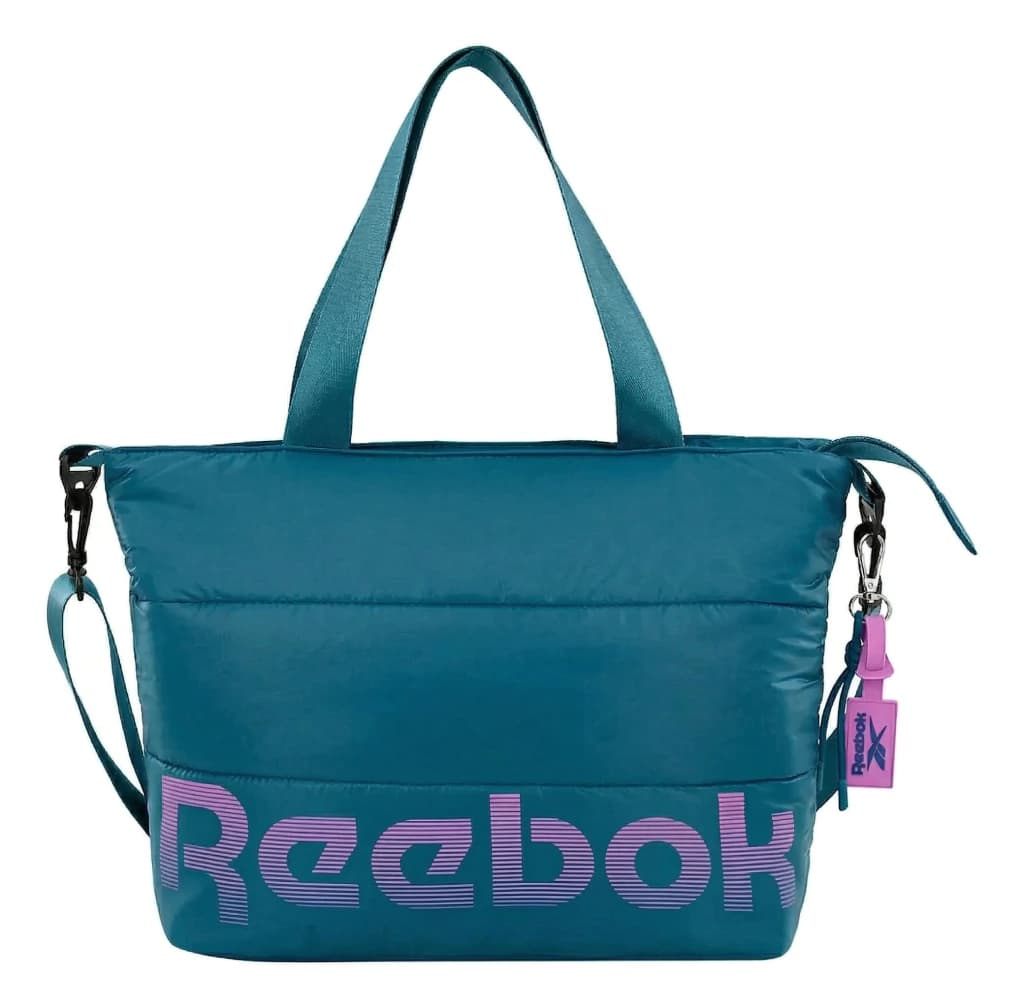 Cartera Bandolera Puffer con Llavero | Reebok — Petroleo