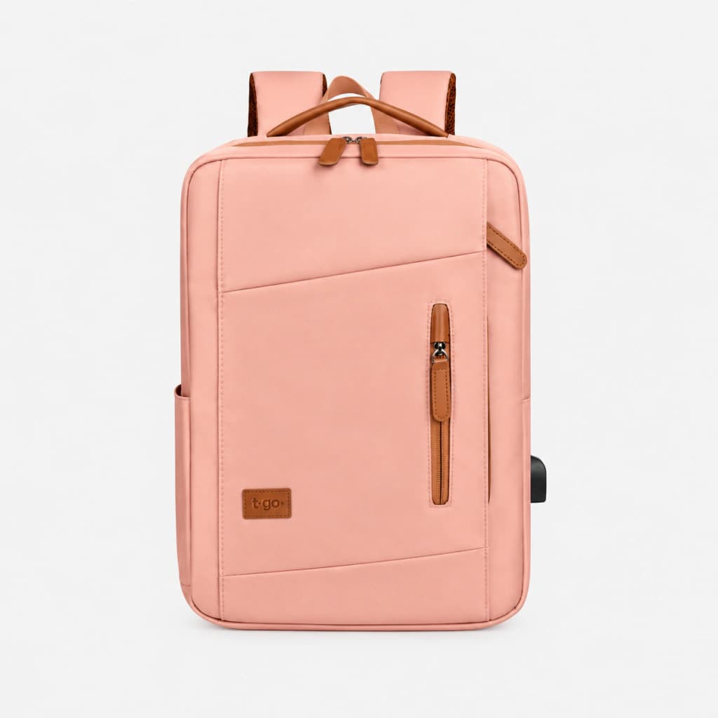 Mochila Ejecutiva EB105 | Porta Notebook 15.6'' | Puerto USB | T-GO — Negro