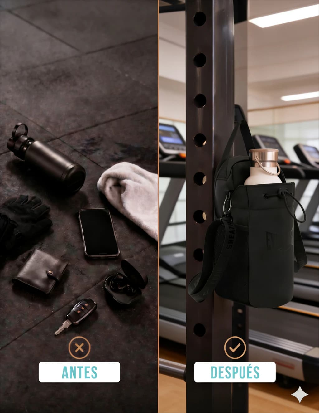 Morral Magnético para Gimnasio | Bolso Expandible | Everlast
