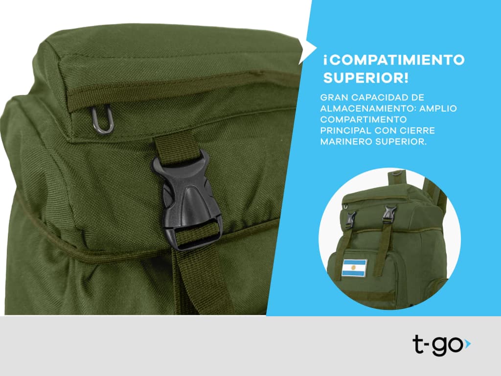 Combo Aventura: Mochila 70 Litros + Aislante Térmico Aluminizado | T-Go