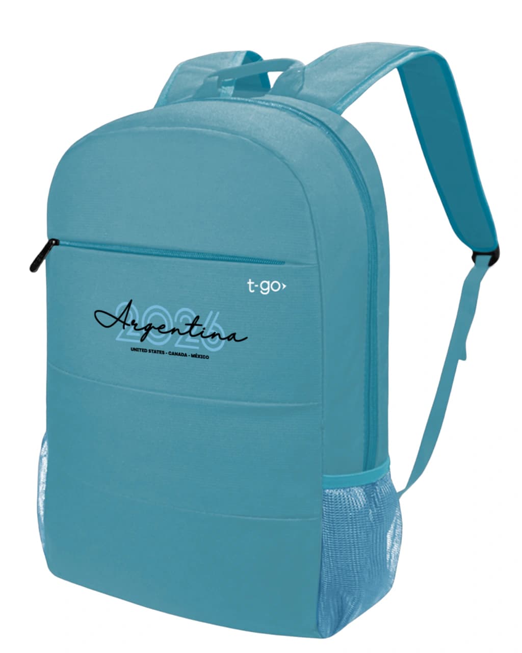 Mochila Porta Notebook Argentina | T-GO — Celeste Negro 2026