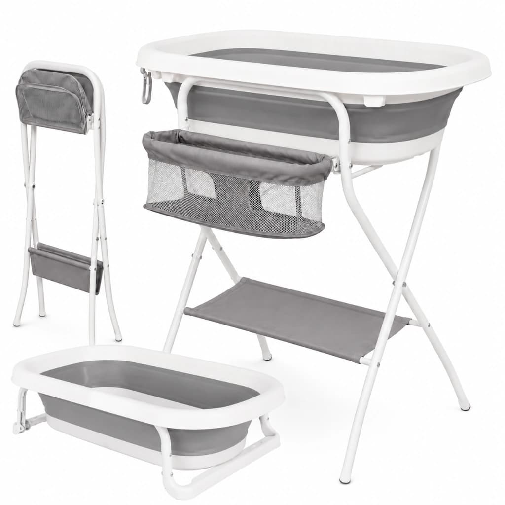 Bañera Plegable Bebé Moonie con Soporte y Termómetro