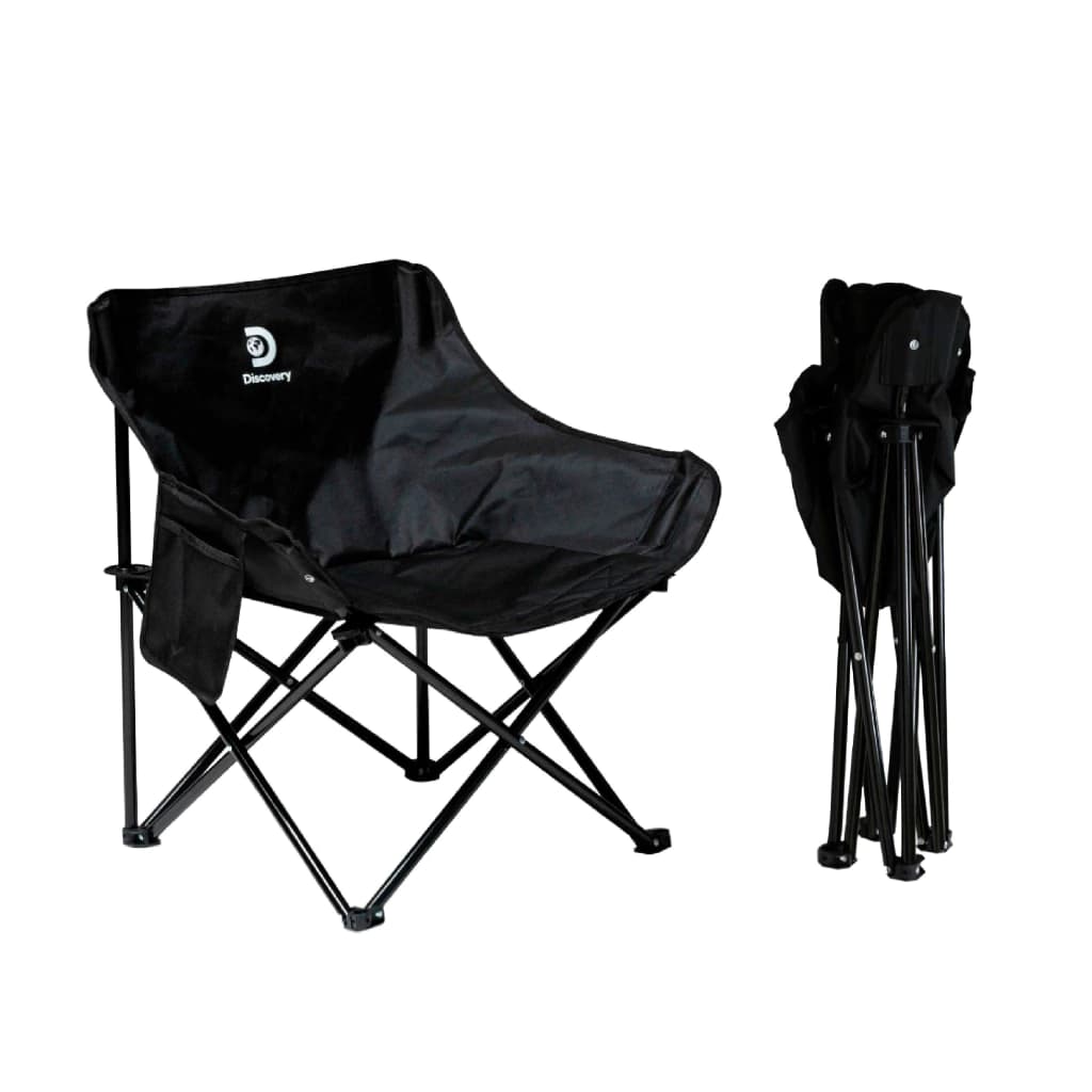 Silla Discovery Plegable de camping Diseño Director color Negro