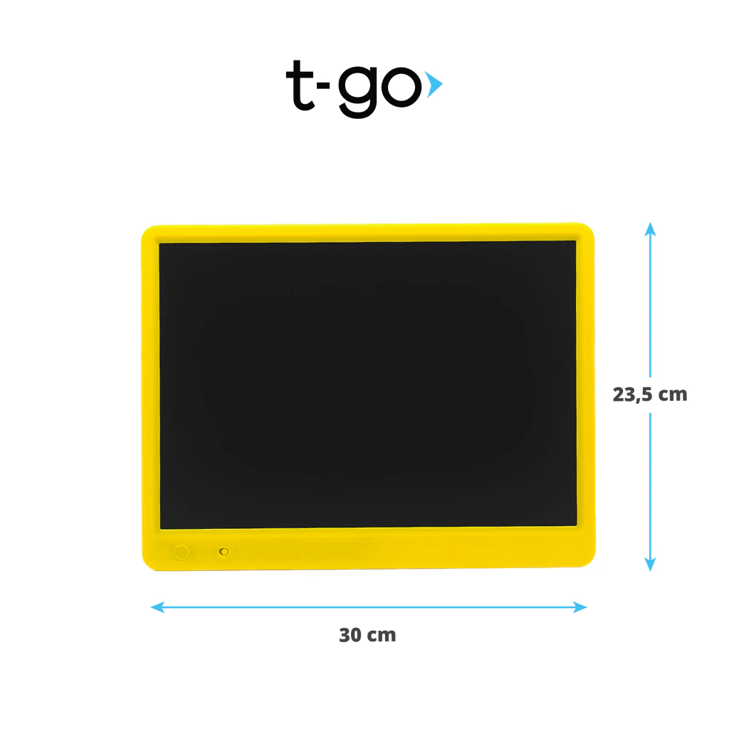 Pizarra Mágica Led T-go Tablero Dibujo Digital Para Niños 15 pulgadas — Negro